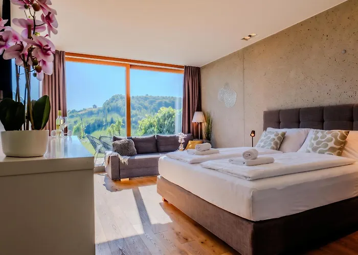 Vineyard View Retreat - Terrace, Infinity Pool & Sauna Obegg zdjęcie